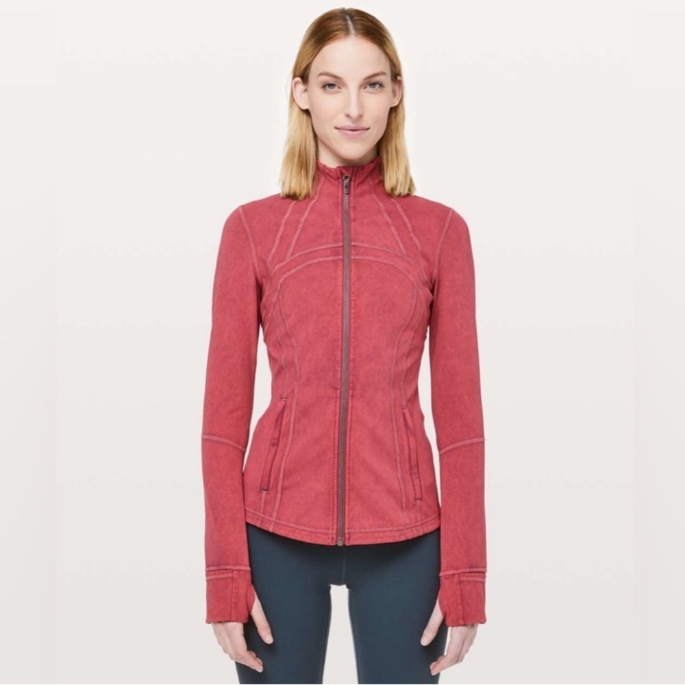 Lululemon Define Jacket *Garment Dye in Washed Misty Merlot Size 12